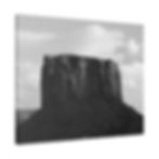 Thumbnail: Black & White Mitchell Butte in Monument Valley Utah Matte Canvas