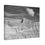 Thumbnail: Black & White Jagged Peaks in the Badlands Matte Canvas