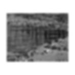 Thumbnail: Black & White Cut Rock Face in the Desert Mountains of New Mexico Matte Canvas