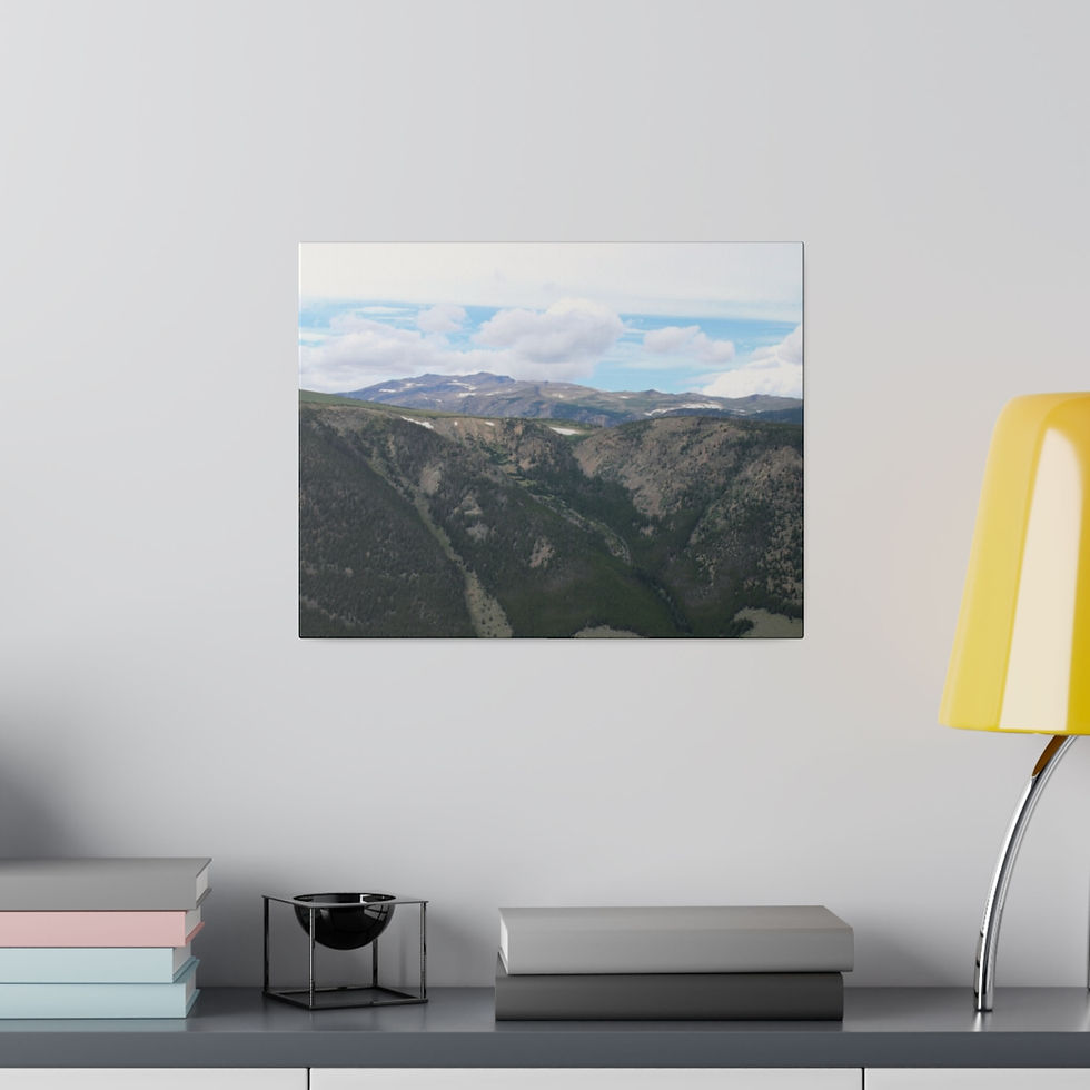 Thumbnail: Absaroka-Beartooth Mountain Landscape Color Matte Canvas