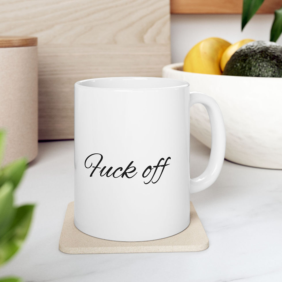 Thumbnail: Let Them Fuck Off Fun Coffee Cup White Ceramic Coffee Mug 11oz