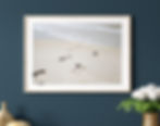 Thumbnail: Footprints on the Beach Sand Color Photography Print Wall Art