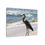 Thumbnail: Heron on Beach Walking Towards Ocean Full Color Matte Canvas Stretched