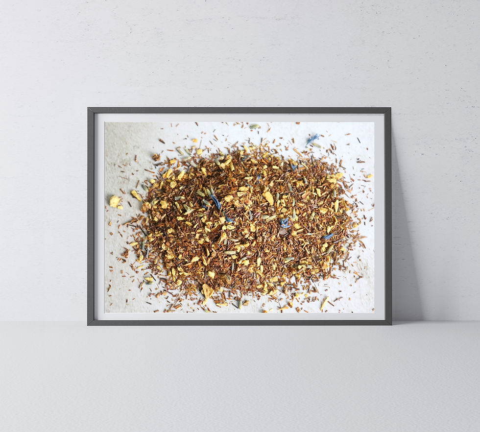 Thumbnail: Ground Herbal Tea Leaves and Spices Piled on a Table Color Photography Print