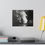 Thumbnail: Black & White Waterfall Through the Trees Matte Canvas