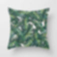Thumbnail: Vintage Flower Tropical Leaves Pillow Covers