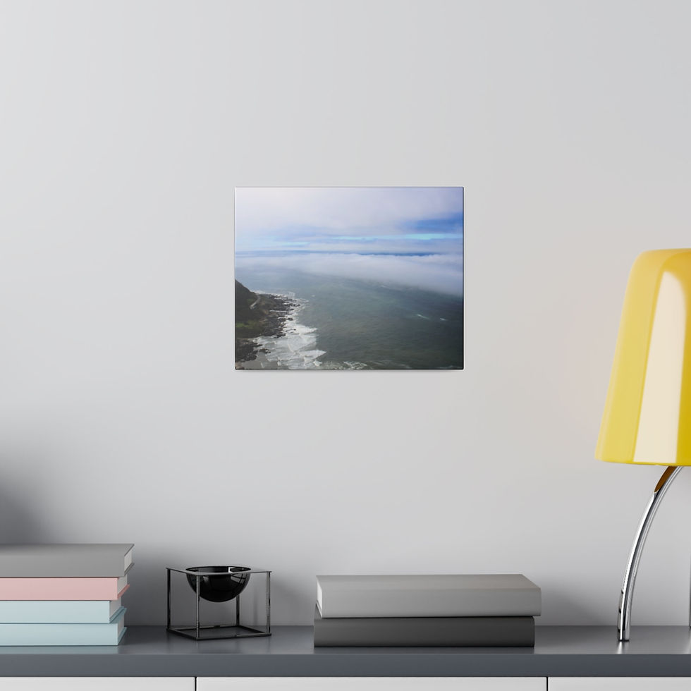 Thumbnail: Pacific Coast Highway Along the Ocean Color Matte Canvas