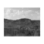 Thumbnail: Black & White Landscape of Caprock Canyon From Afar Matte Canvas Stretched