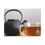 Thumbnail: Cup of Tea with Black Metal Tea Kettle on a Table Color Matte Canvas Stretched