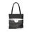 Thumbnail: Black & White Old Rusty Lights Hanging from Ceiling Tote Bag Black