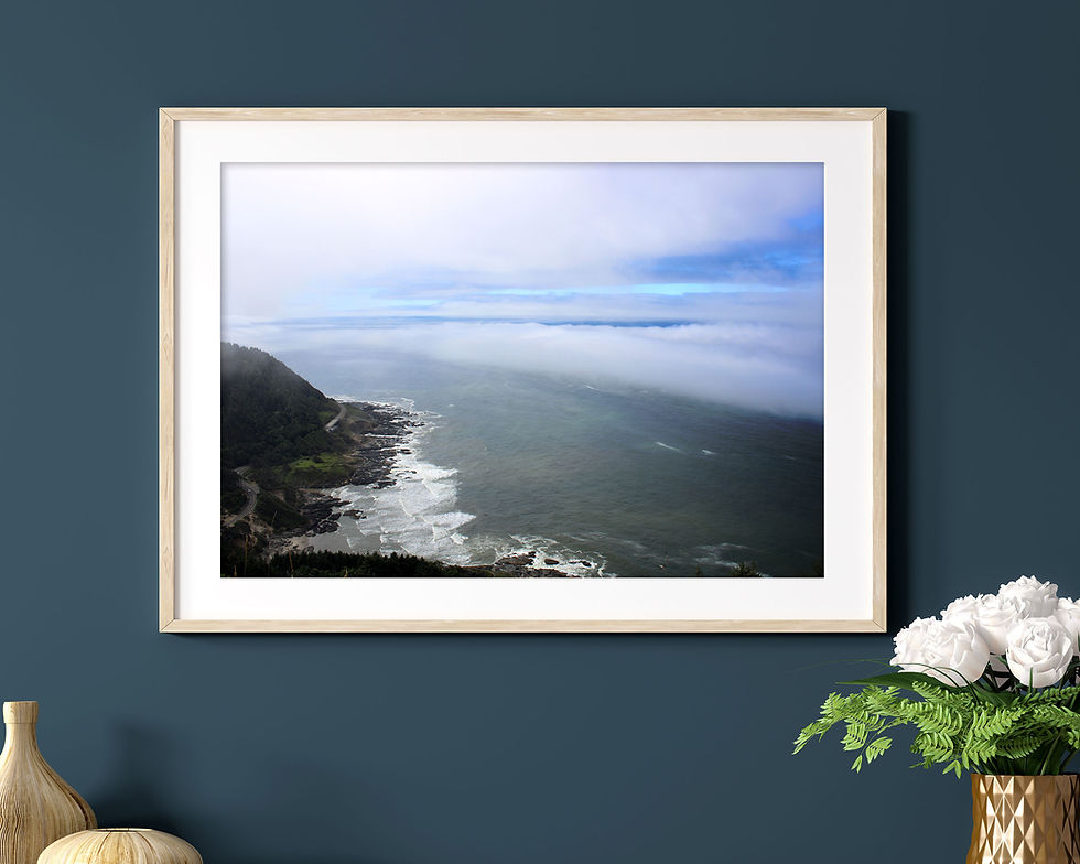 Thumbnail: Pacific Coast Highway Along the Ocean Color Photography Print