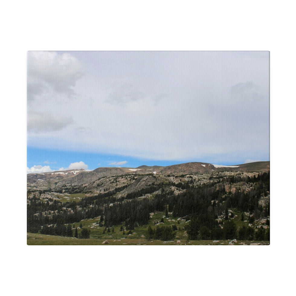 Thumbnail: Edge of the Absaroka-Beartooth Mountains from Wyoming Color Matte Canvas