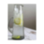 Thumbnail: Glass Pitcher Carafe of Iced Lemon Lime Water Color Matte Canvas Stretched