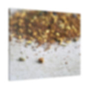 Dried Ground Herbal Tea Leaves and Spice Bits Color Matte Canvas Stretched