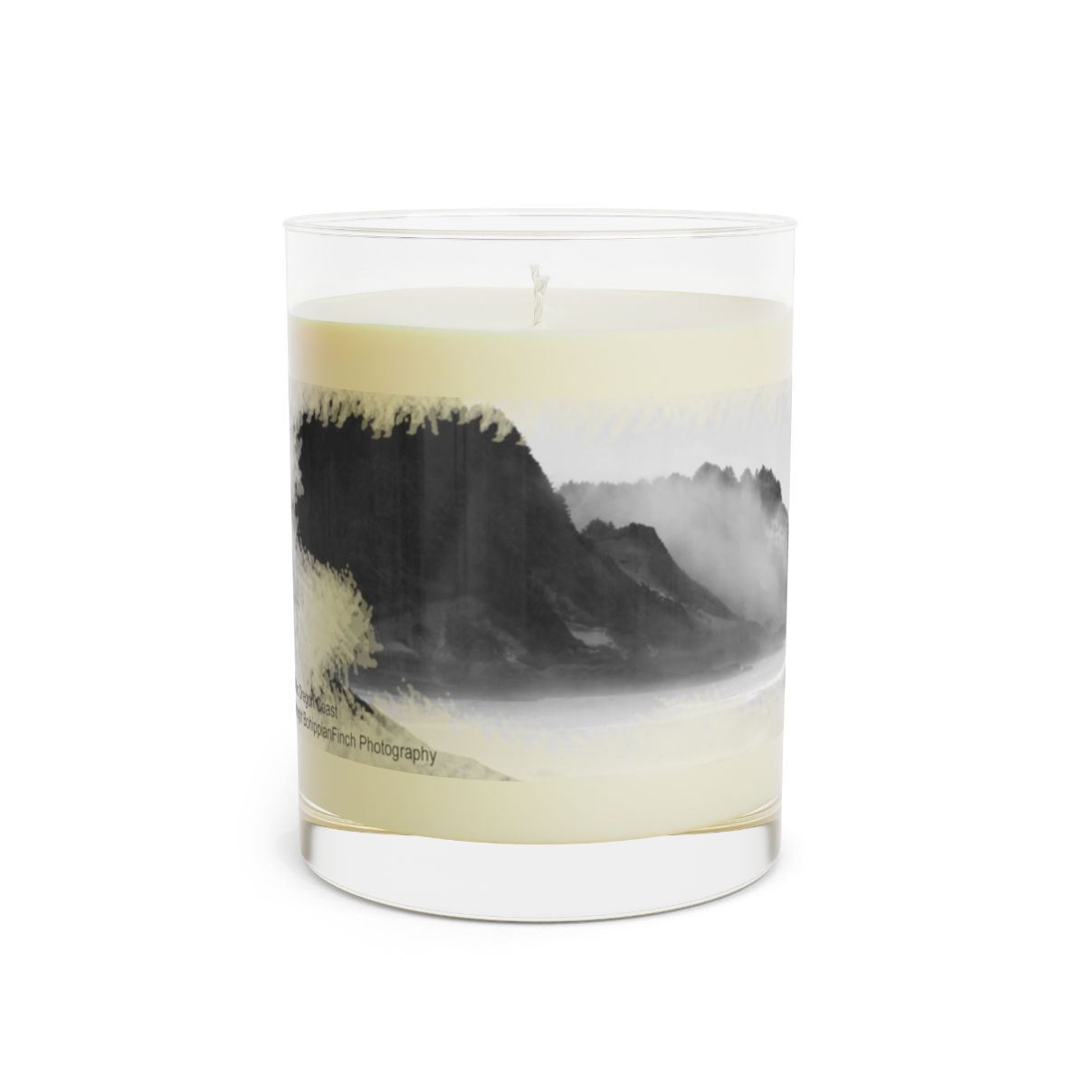 Fog Rolling into the Pacific Ocean Mist & Moss Scented Soy Candle 11oz Glass J