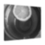 Thumbnail: Black & White Lemon Slice Floating in a Cup of Tea Matte Canvas