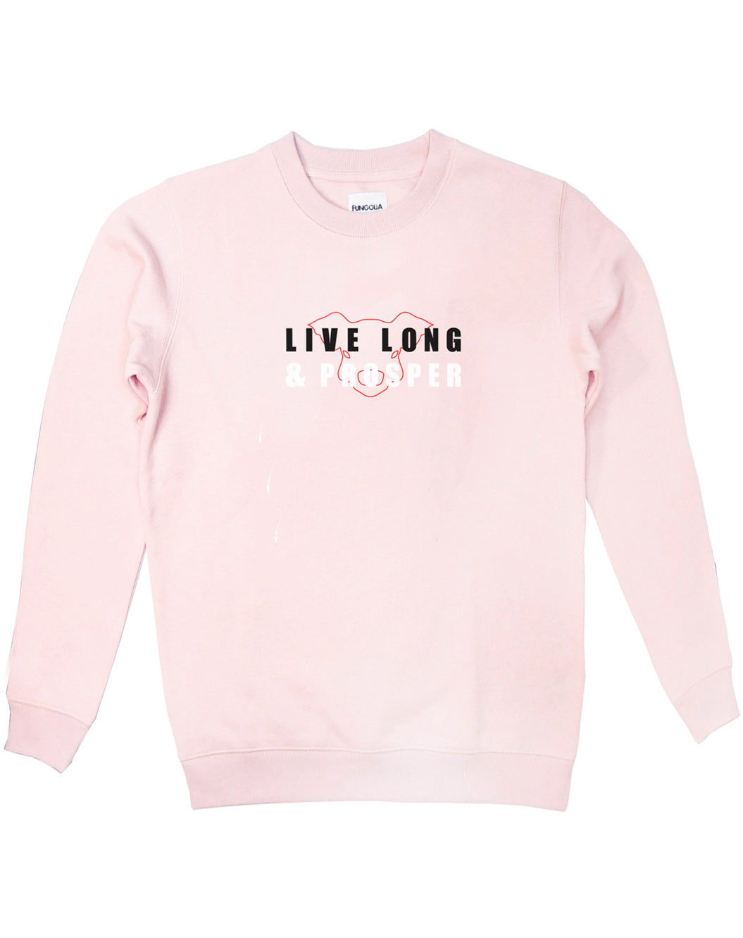 Crew Neck Sweatshirt - Live Long & Prosper (Light Pink)