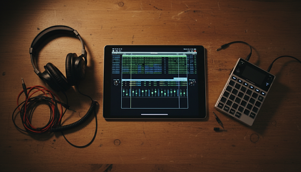 Dirtywave M8 and Rocksolid TEQ-6P Valve EQ Powering Mobile Music Production