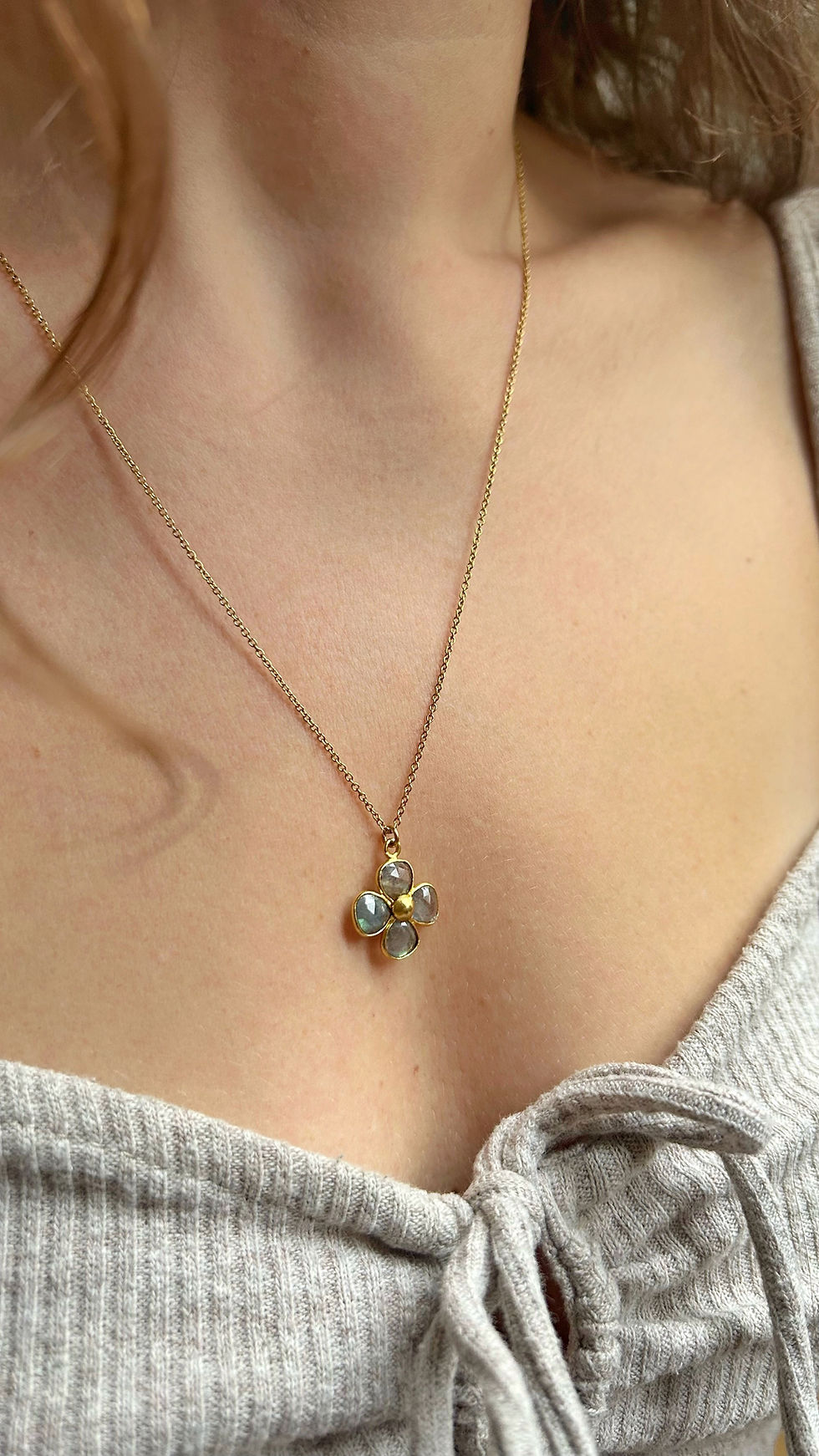 Miniature : Collier Birdy - Labradorite