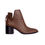 Thumbnail: Brown Leather Ankle Boots Attalea – Women’s Block Heel Booties