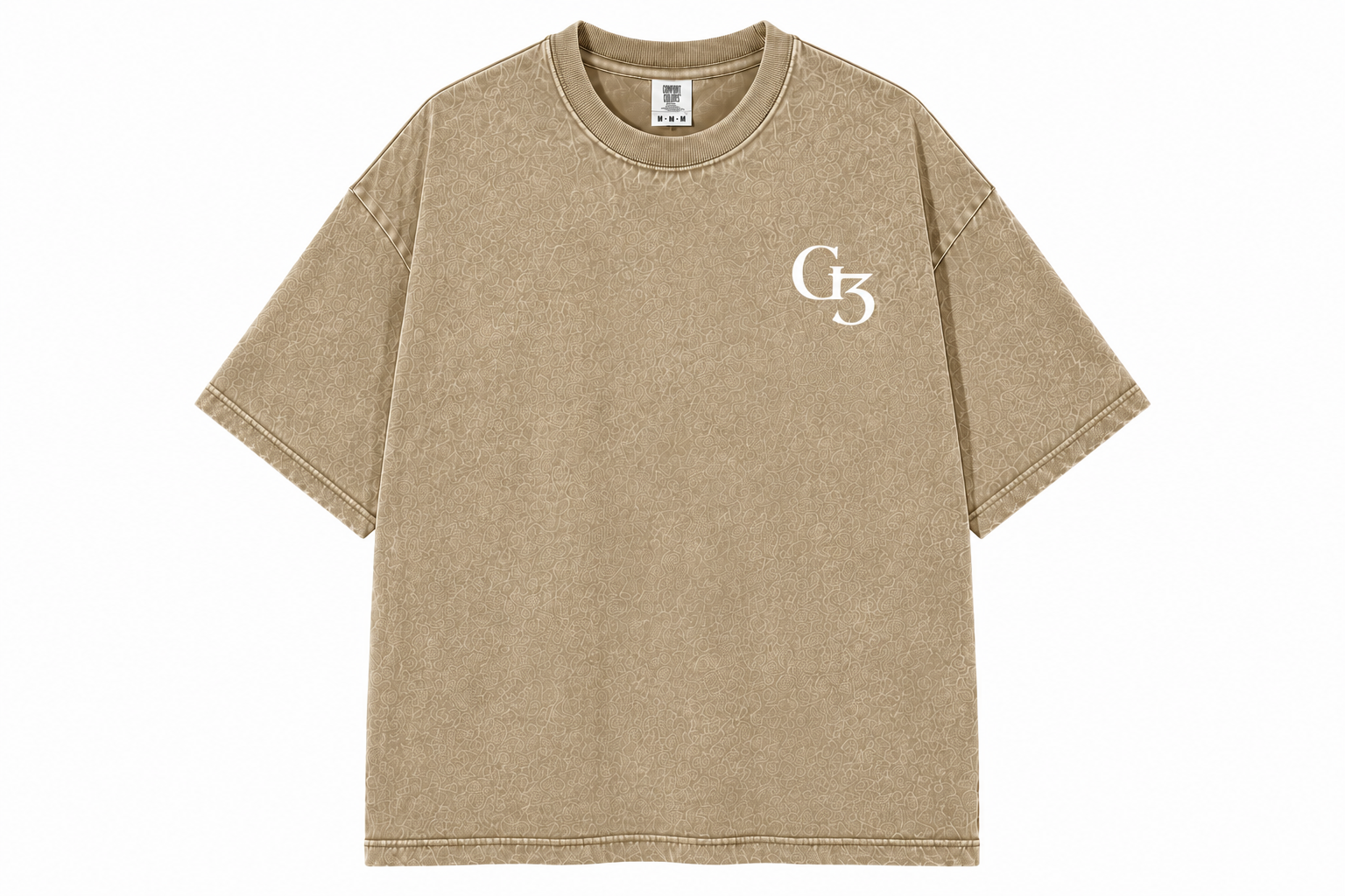 G3 Heavy Acid Washed Puff Print T-Shirt