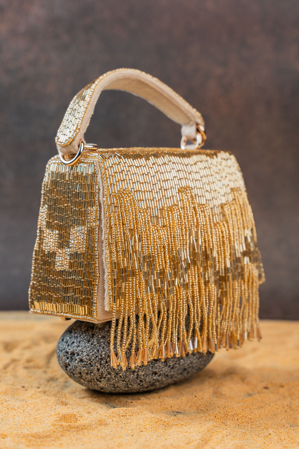 Thumbnail: Salli En vie Mini Kasse Tassel Gold
