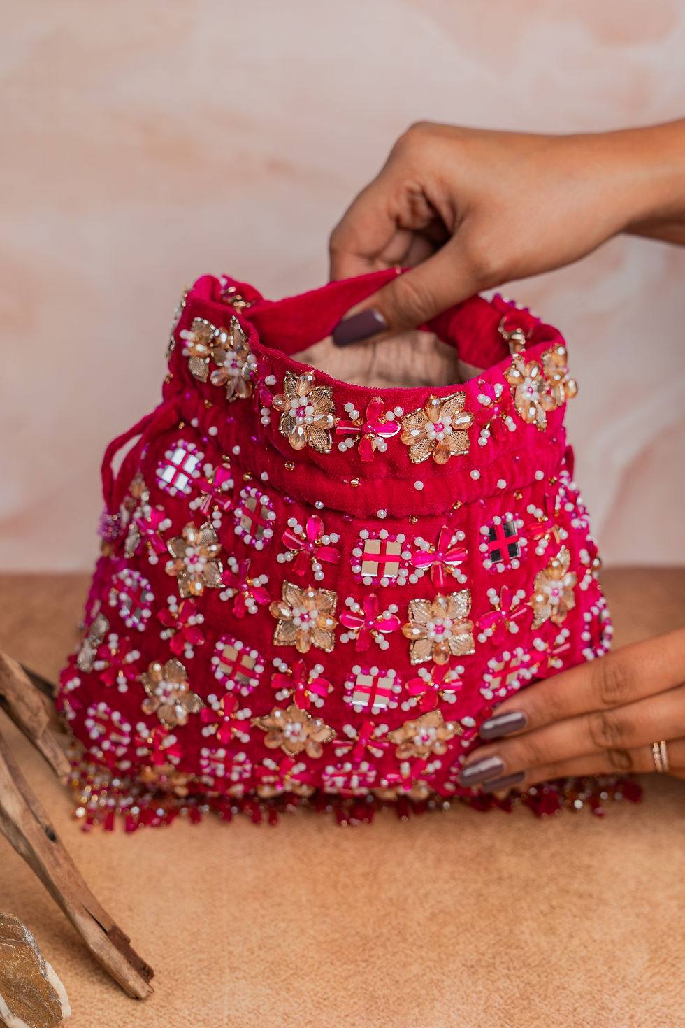Thumbnail: Floral Trellis Fuchsia