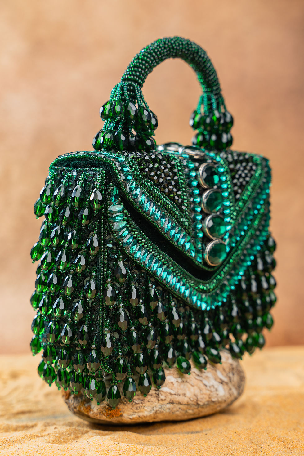 Thumbnail: Chevron Crystal Kasse Emerald