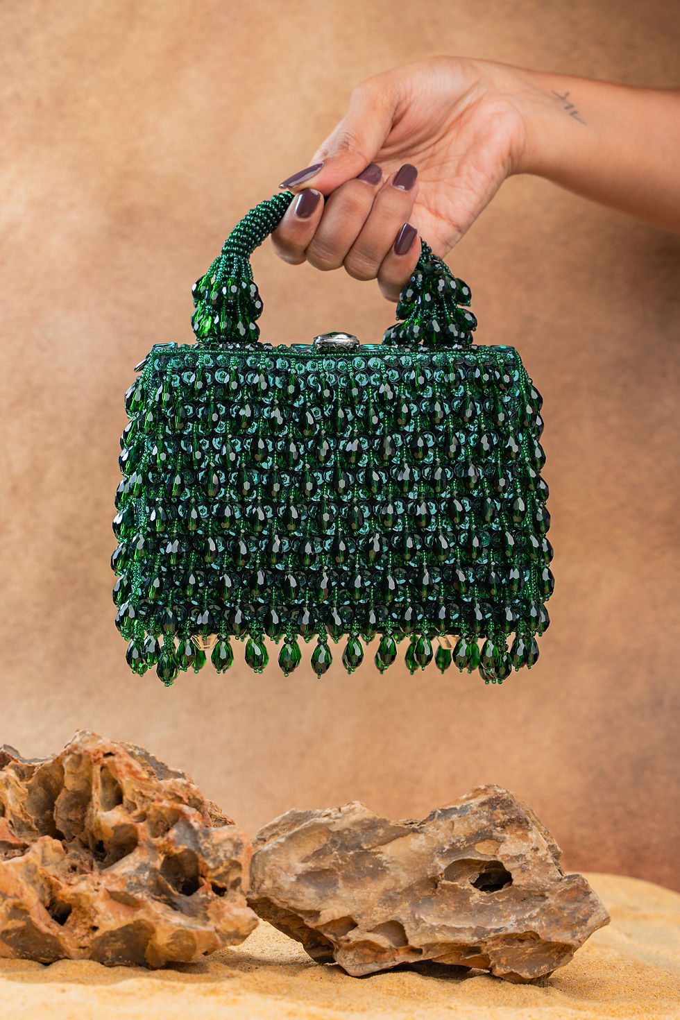 Thumbnail: Chevron Crystal Kasse Emerald