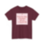 Classic crew shirt with a small chest design reading “Every love story is beautiful but ours is my favorite” and a tiny heart