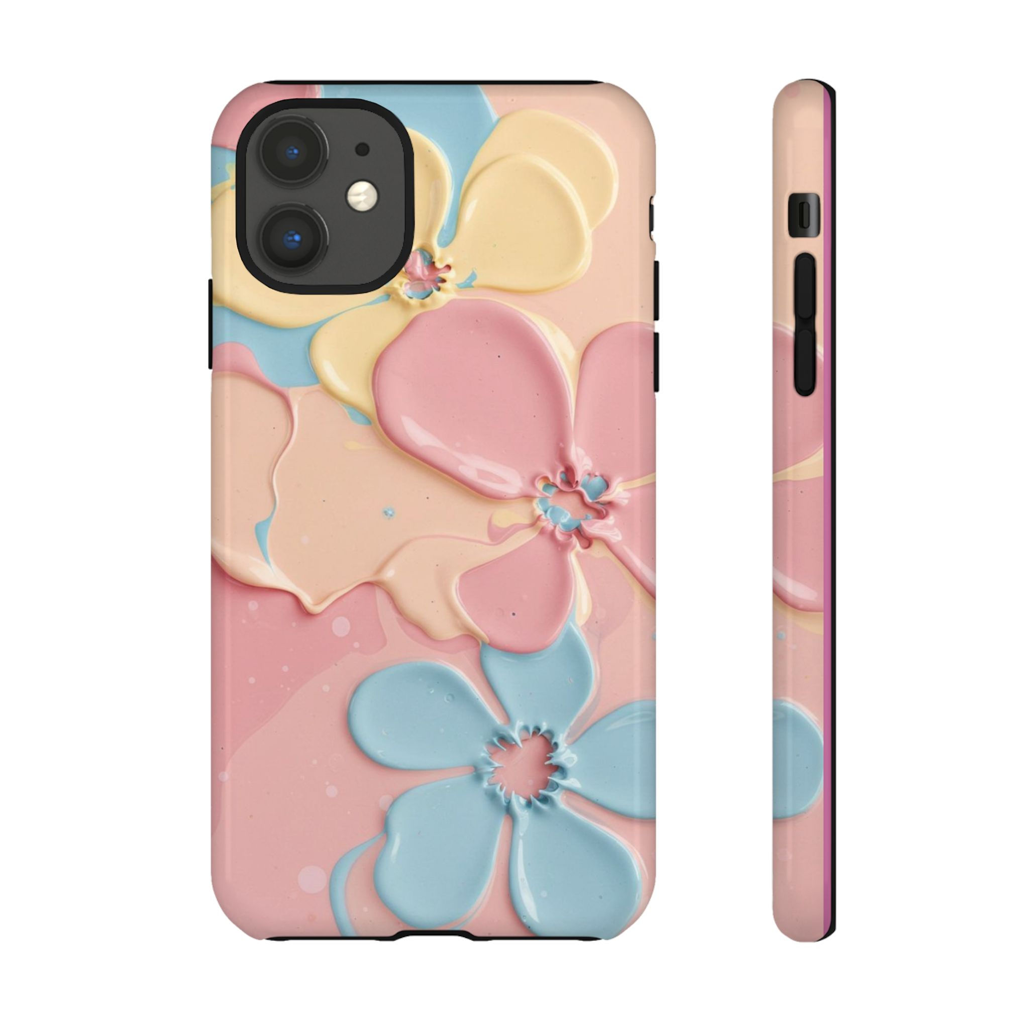 Custom premium phone case with double-layer protection and clear ports.