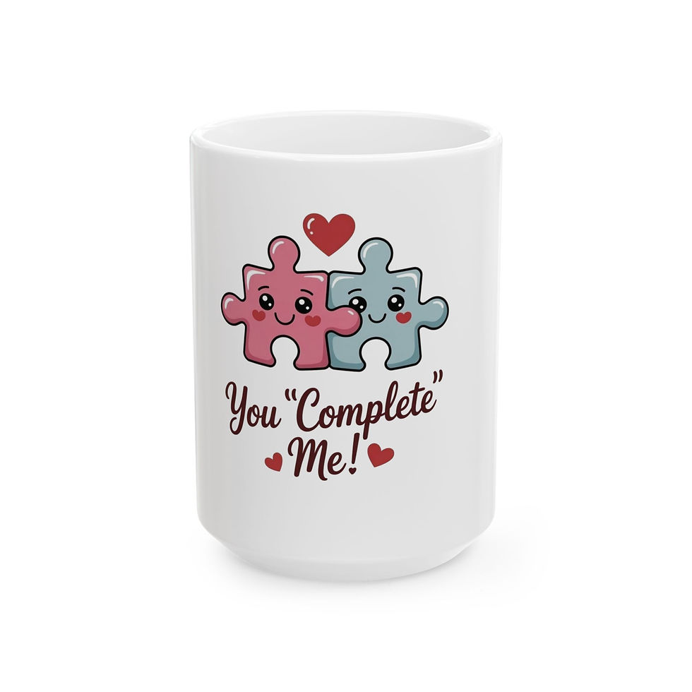 Thumbnail: Pink and blue smiling puzzle pieces beneath small hearts with the text “You ‘Complete’ Me!”.