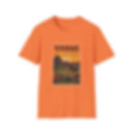 Gildan Softstyle 64000 unisex cotton tee with modern fit and ribbed collar.