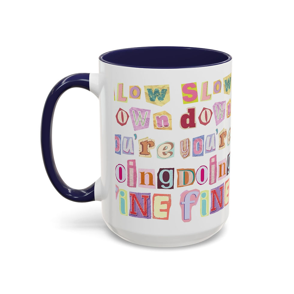 Thumbnail: White ceramic accented mug with glossy finish, ergonomic handle, and lead/BPA-free construction.