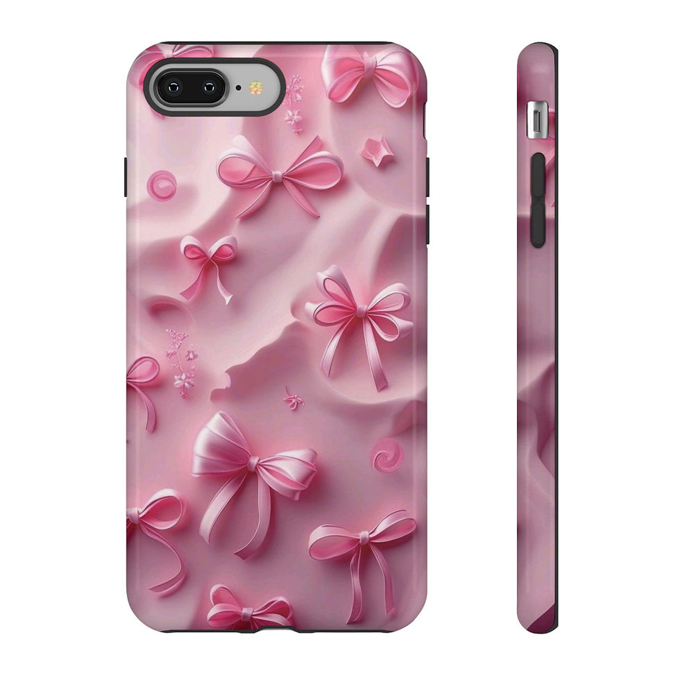 Thumbnail: Soft pink ribbon and satin-like wave pattern with a whimsical, feminine feel.