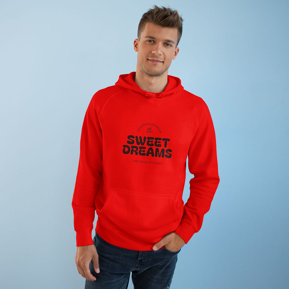 Thumbnail: Mid-weight hoodie with ‘Sweet Dreams’ logo, cotton-poly blend, adjustable hood, and kangaroo pocket.