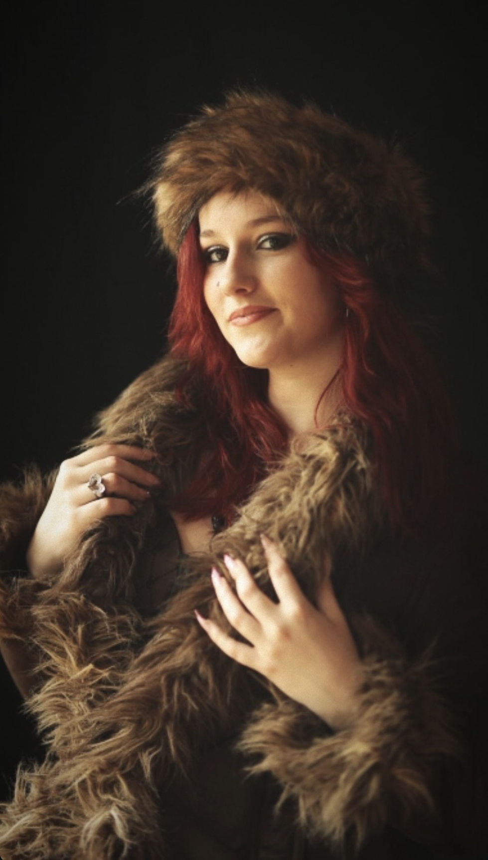 photo modele fourure marron