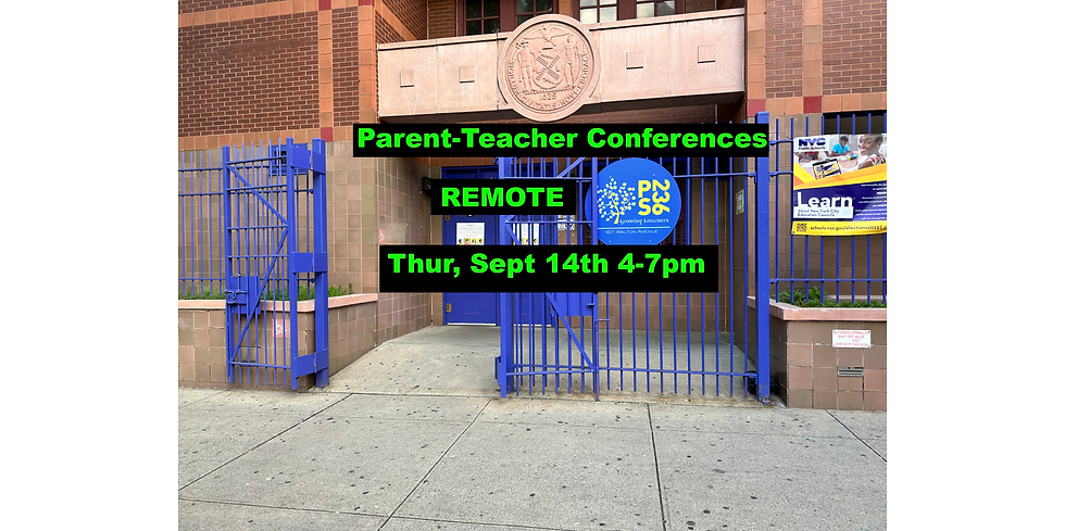 Parent-Teacher Conferences Thursday, Sept 14th (Remotely)