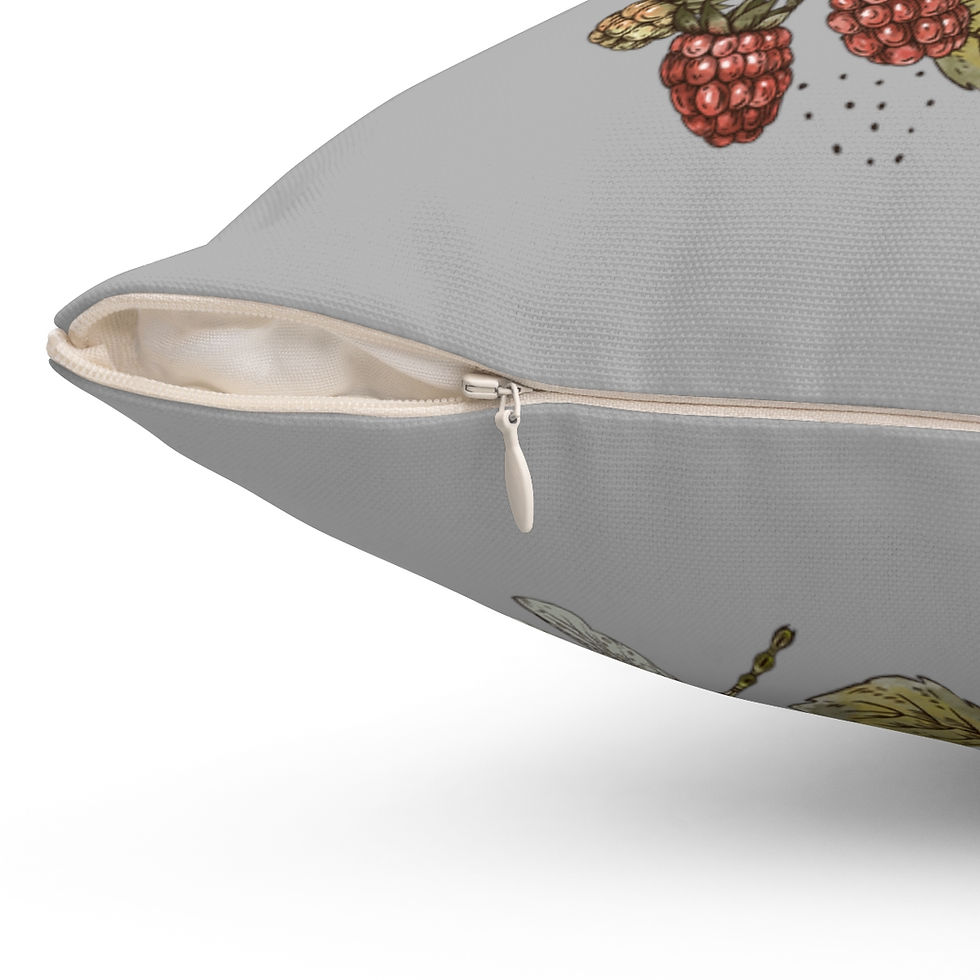 Thumbnail: Vintage Skull Square Pillow - Gray