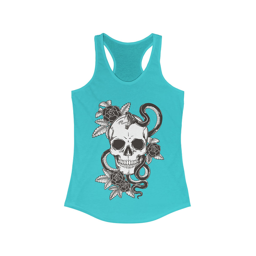 Thumbnail: Rose Skull Racerback Tank