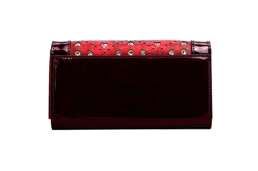 Thumbnail: Sparkle of Hearts Envelope Shaped Tri-Fold Wallet