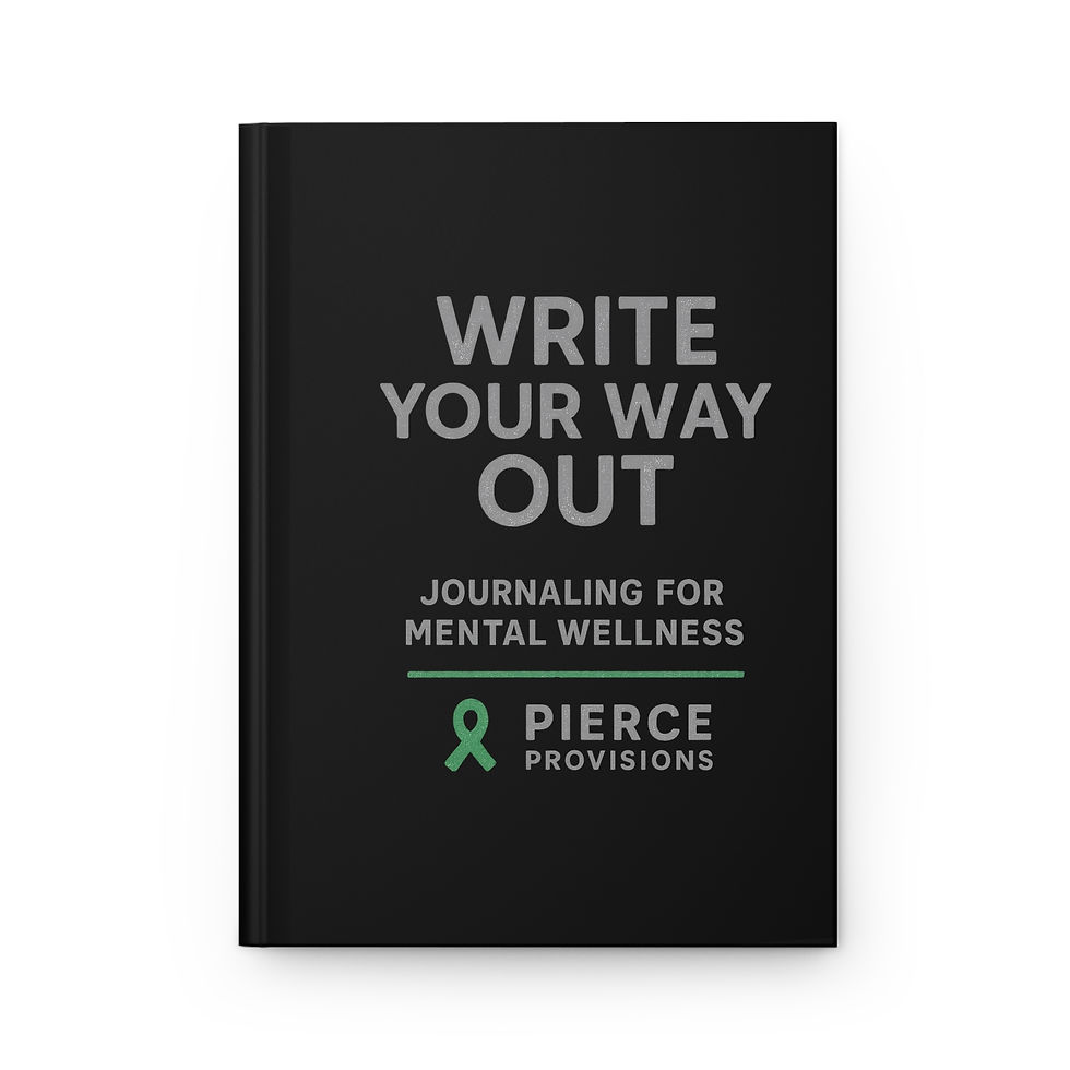 Matte Journal for Mental Wellness - Write It Out PIERCE Provisions