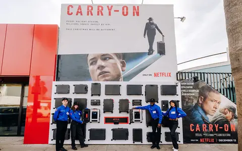 NETFLIX SUITCASE SEARCH WALL
