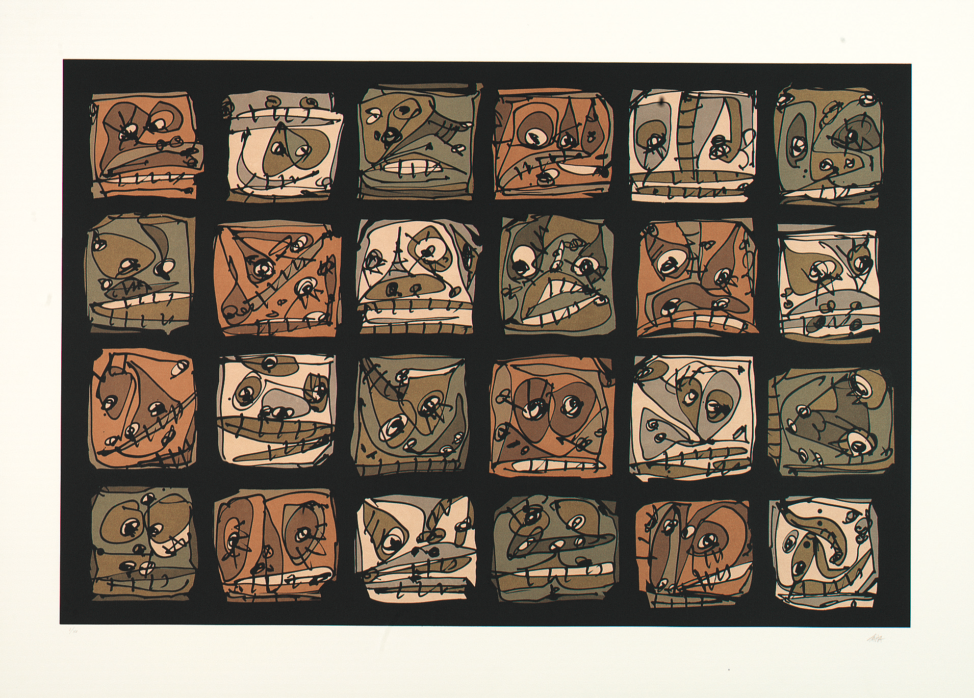 Serie abierta, plate II 1989