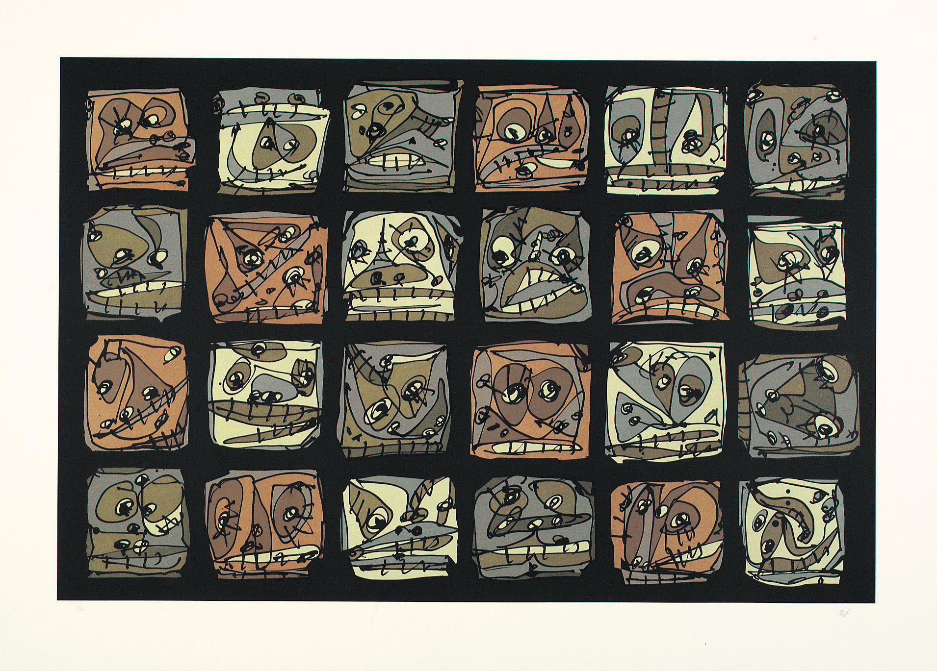 Serie abierta, plate II 1989