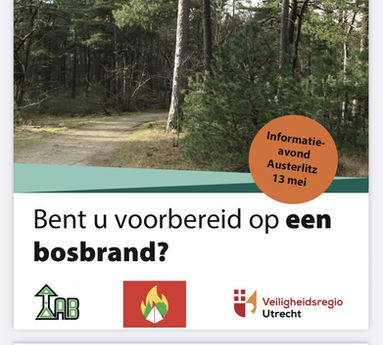 Informatieavond Bosbrand Austerlitz 13 mei