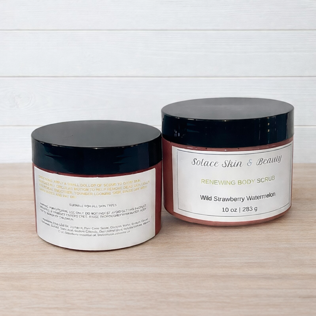 Renewing Body Scrub 10oz- Wild Strawberry Watermelon