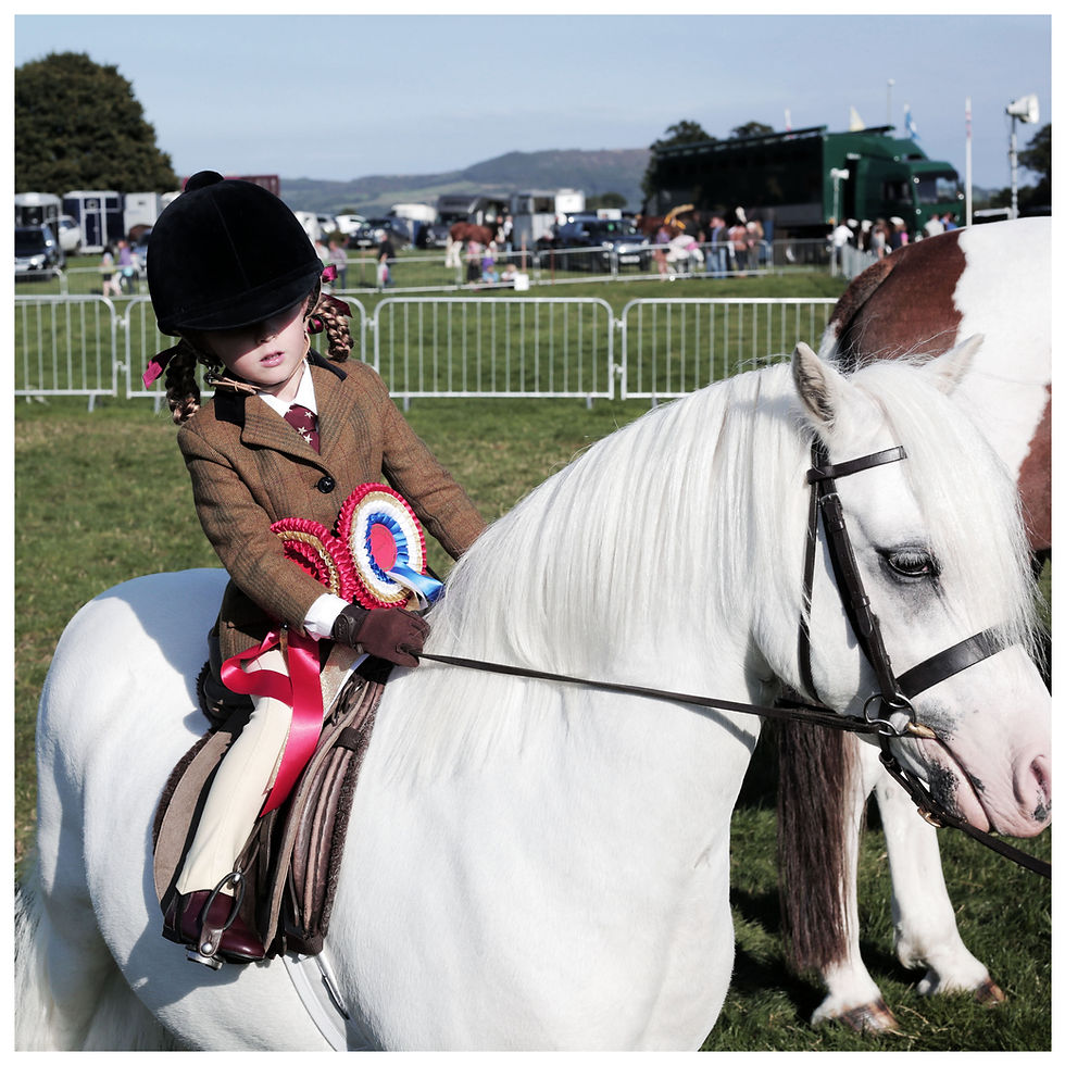 A young rider at Stokesley Show, North Yorkshire. UK.