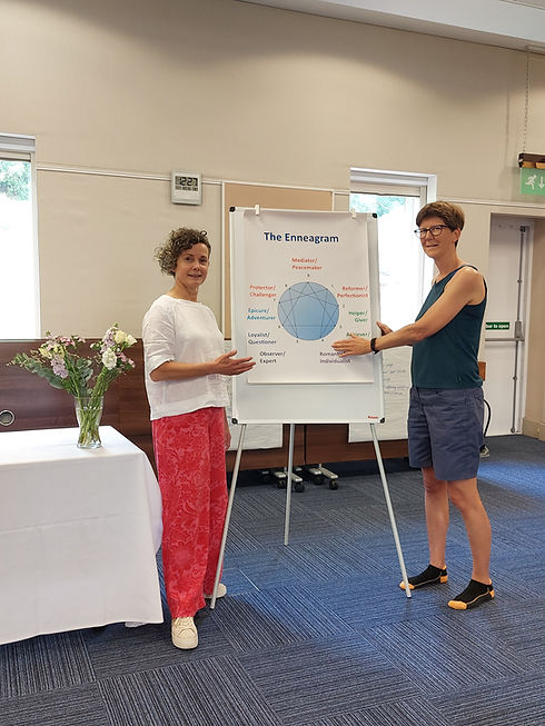Helen & Therese teaching the enneagram at Enneagram Training