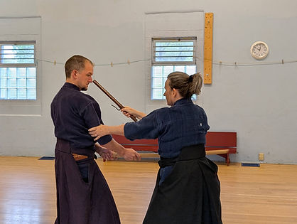 Ikkaku-ryu juttejutsu training in Ithaca, New York